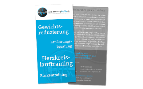 Flyer Personal Trainer Timo Kreuzer